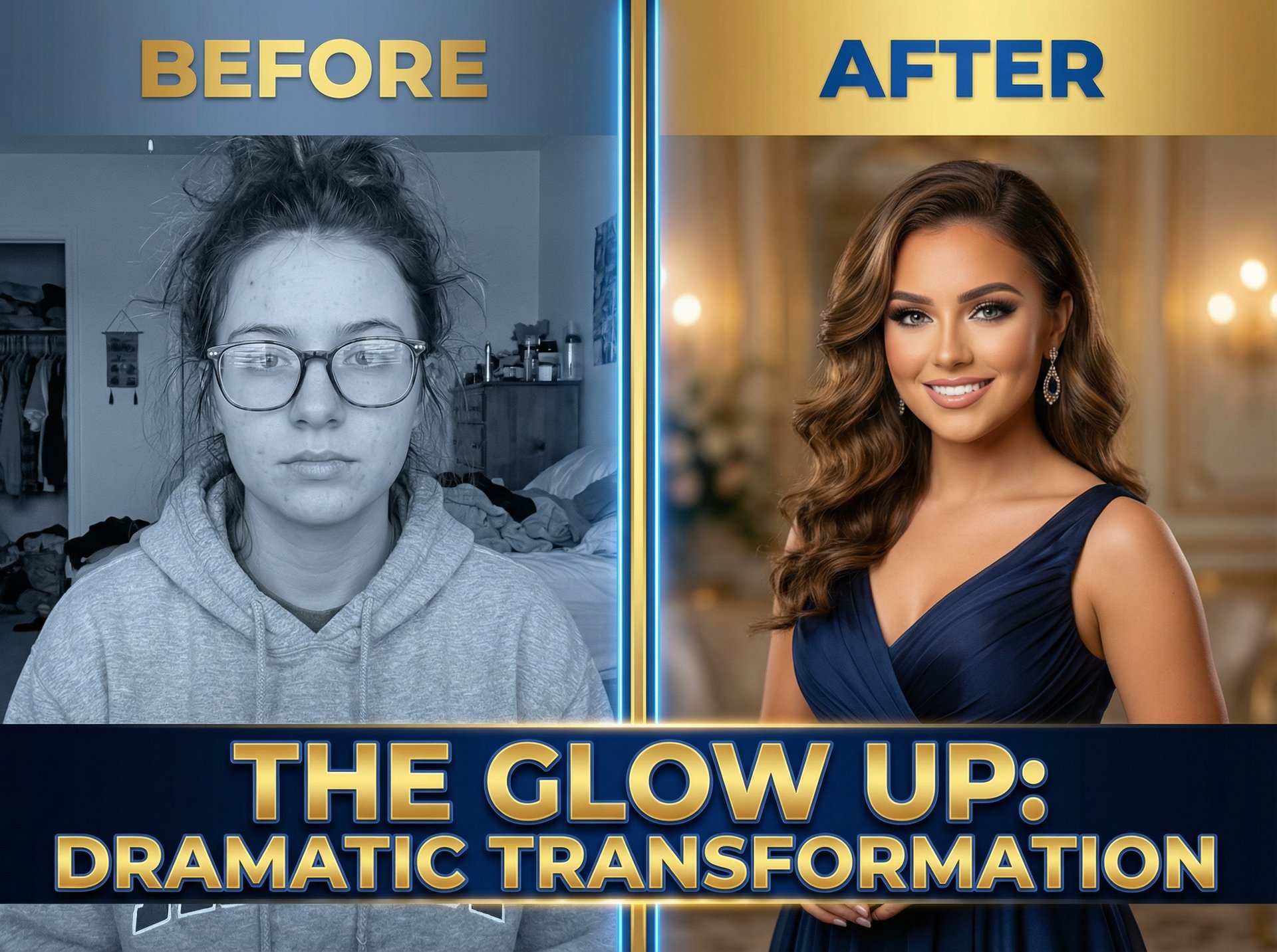 小马拉大车反差变装视频作品